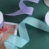 3.8cm colored imitation linen tape factory direct sales and wholesale of gifts, handicrafts, decorative tapes, small bows, ribbons, accessories and webbing details Picture
